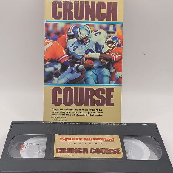 Sports Illustrated NFL Crunch Course Cowboys Broncos Football VHS used Tested - Picture 4 of 4
